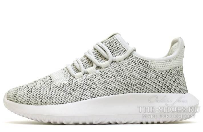 Кроссовки Adidas Tubular Shadow Knit White Core BB8941 белые