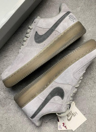 Кроссовки Nike Air Force 1 Low Reigning Champ LV8 Light Grey живое фото 1