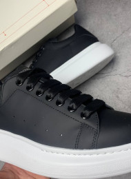 Кроссовки Alexander McQueen Black White живое фото 3