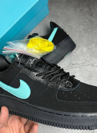 Кроссовки Nike Air Force 1 Low Tiffany & Co 1837 Black живое фото 3